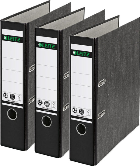Dossier nuageux classique Leitz 180° A4 - largeur de dos de 80 mm - pack économique (3 pièces) - noir