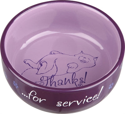 Trixie food bowl thanks for service assorted