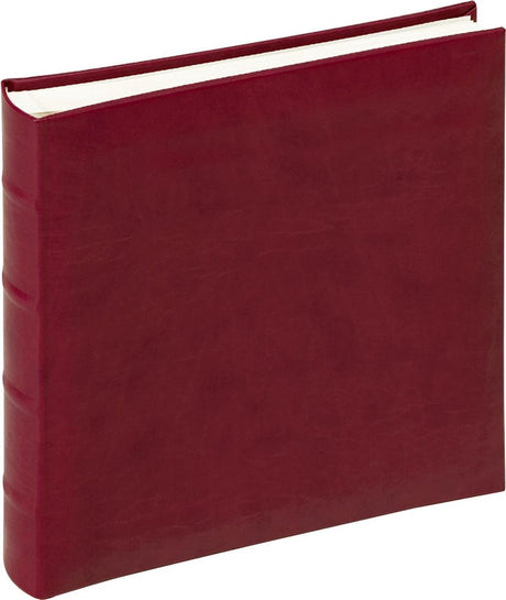 Walther fa-371-r classic - album classique - format 26 x 25 cm - 60 pages blanches - rouge vin