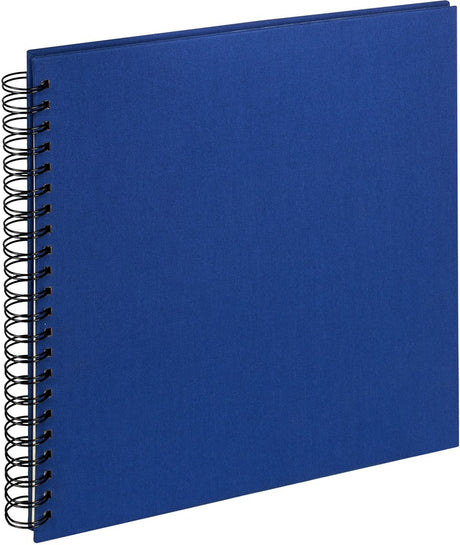 Walther sa-510-l tissu - album à spirales - format 30 x 30 cm - bleu