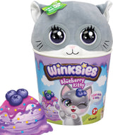 Chaton aux myrtilles Silverlit Winksies - peluche interactive dans une tasse de glace