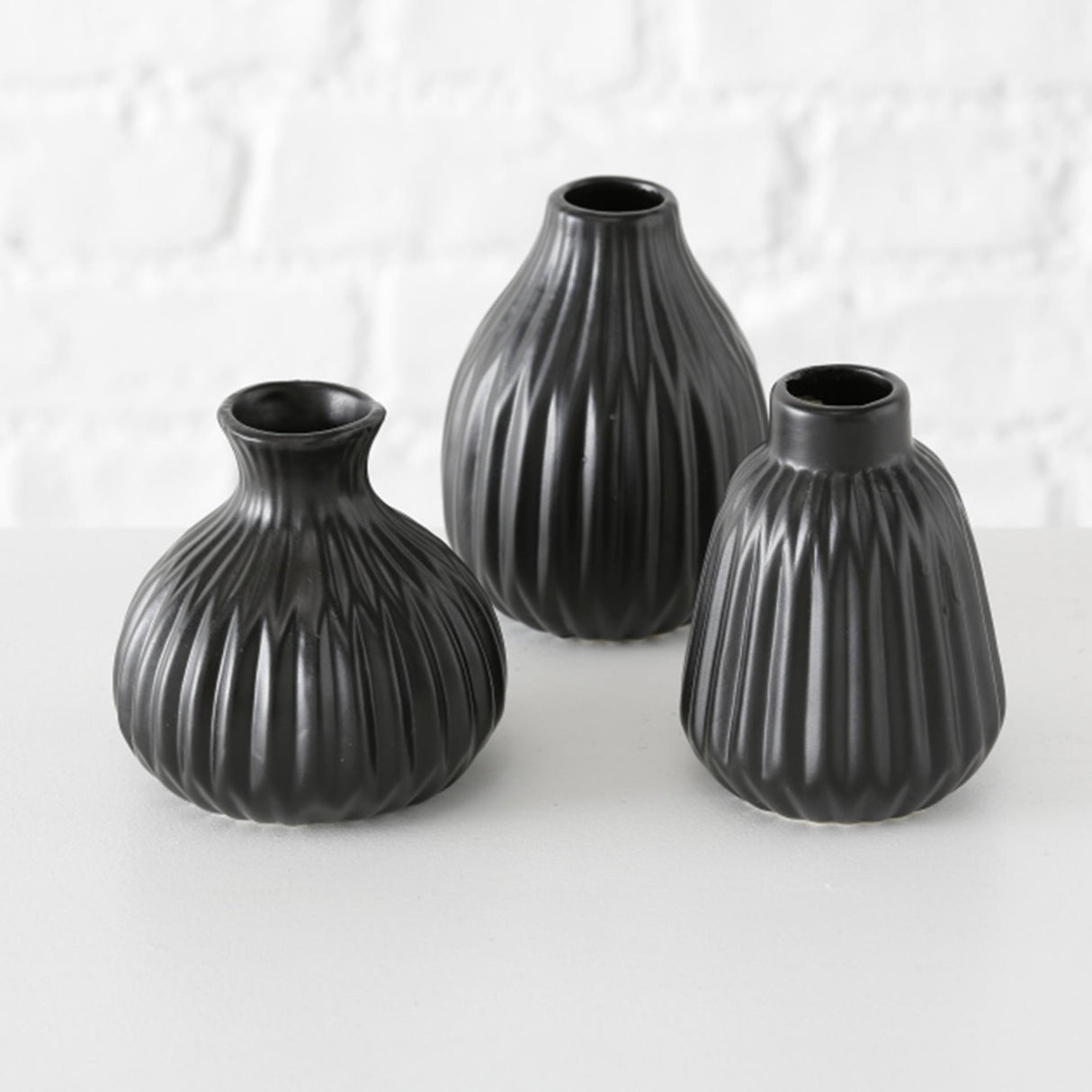 Boltze home vase esko h12cm noir