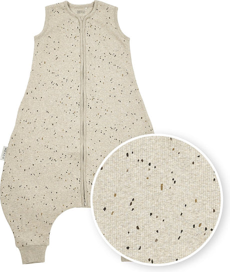 Meyco baby rib mini spot baby summer sleep global jumper - sable mélangé - 104 cm - 0,5 tog
