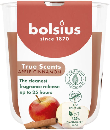 Verre parfumé Bolsius 80 73 pomme cannelle