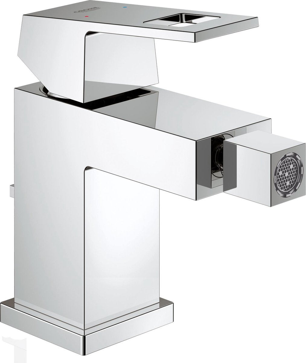 Robinet de bidet Grohe eurocube - bec flexible - avec garniture de vidage - chrome