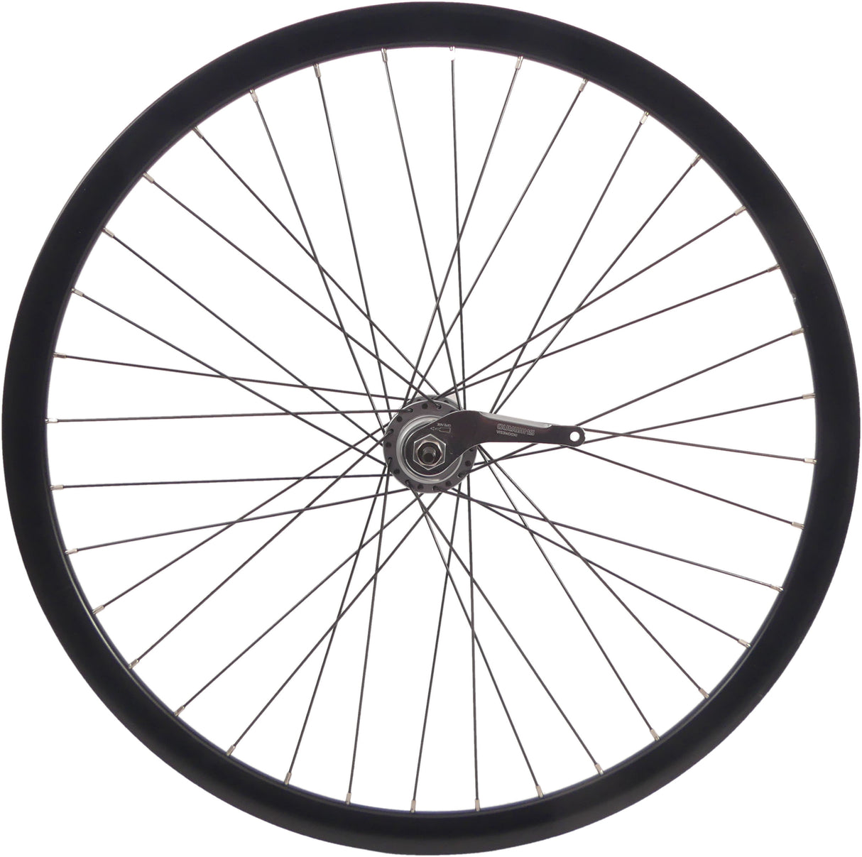 Roue arrière Gazelle 28 pouces - moyeu de frein Nexus 3 - noir