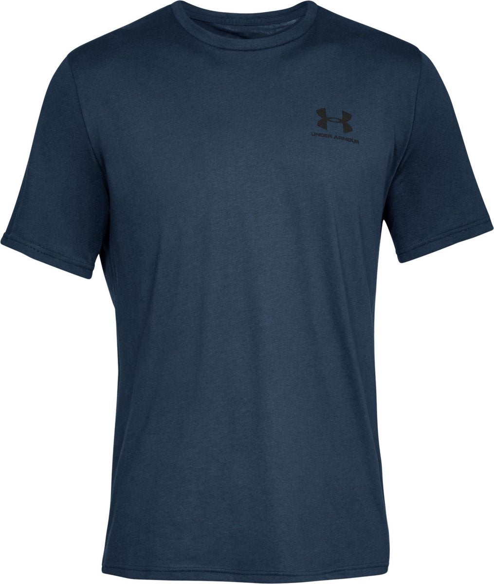 Under Armour UA M Sportstyle LC SS-Blu Chemise de sport pour hommes - Academy - Noir