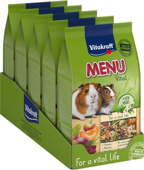Vitakraft - menu vital - nourriture pour cochons d'Inde - aliment complet pour cochons d'Inde - 5x1 kg