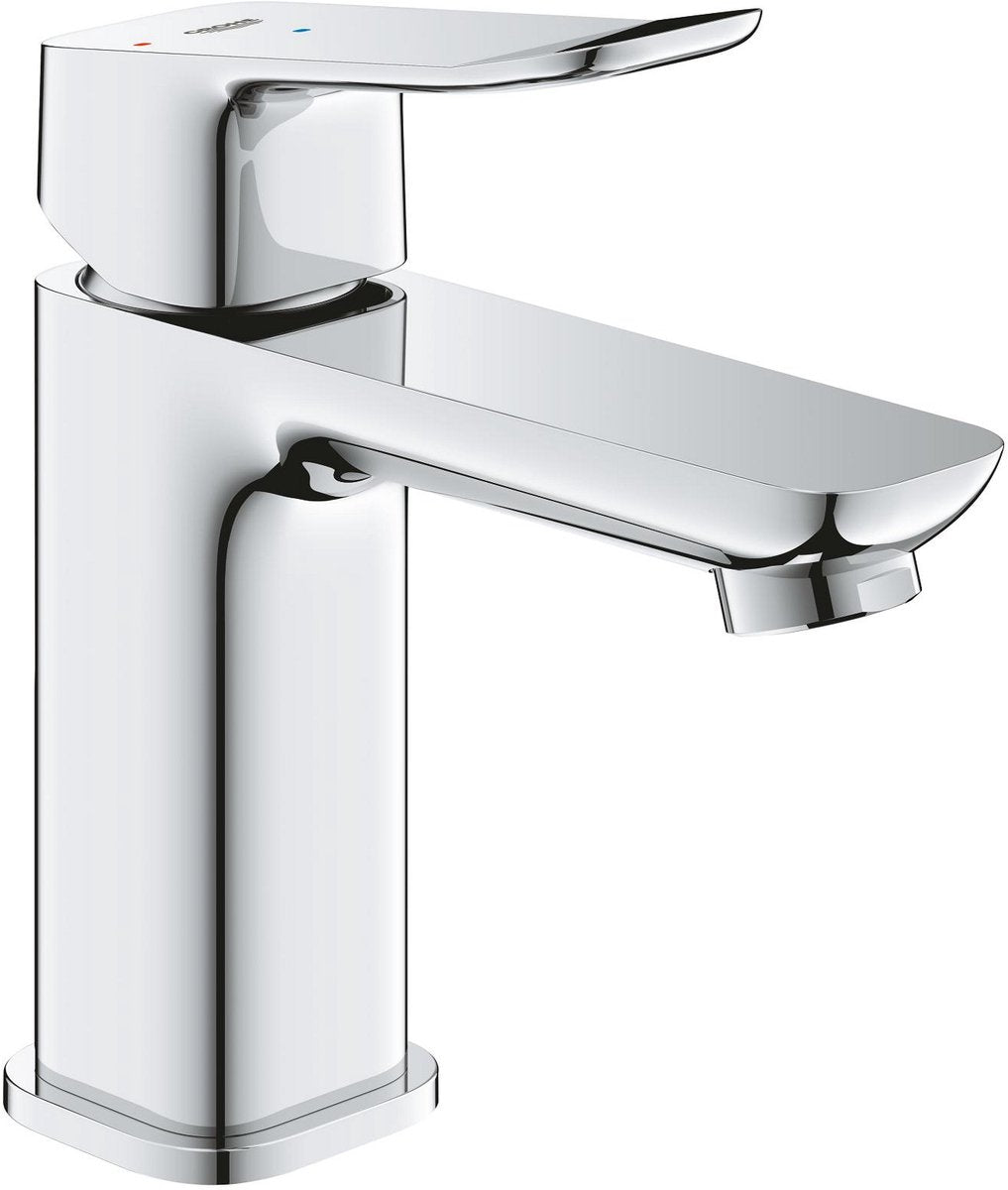 Mitigeur lavabo Grohe Dice - taille S - économie d'eau - économie d'énergie - avec vidage push-open - chrome