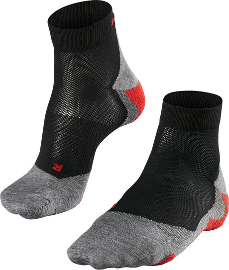 Falke ru5 chaussettes de course courtes en matériau fonctionnel anti-ampoules hommes noir - taille 39-41