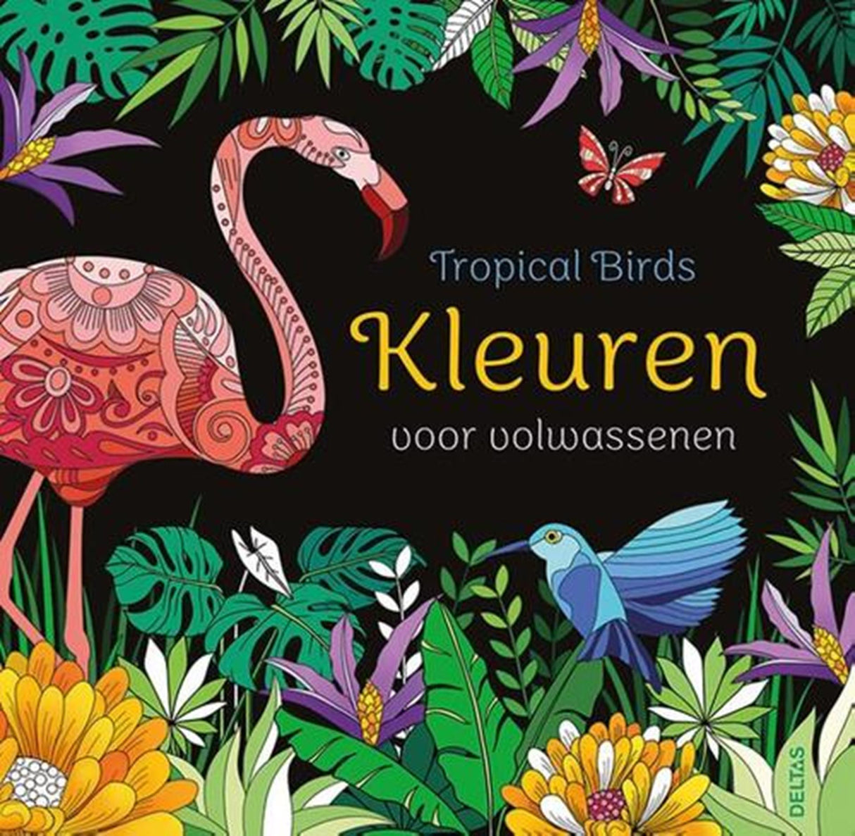 Coloriage oiseaux tropicaux Deltas pour adultes
