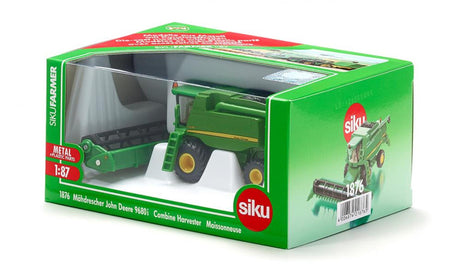 Siku 1876, moissonneuse-batteuse John Deere T670i, 1:87, métal plastique, vert, plateau de coupe mobile et amovible