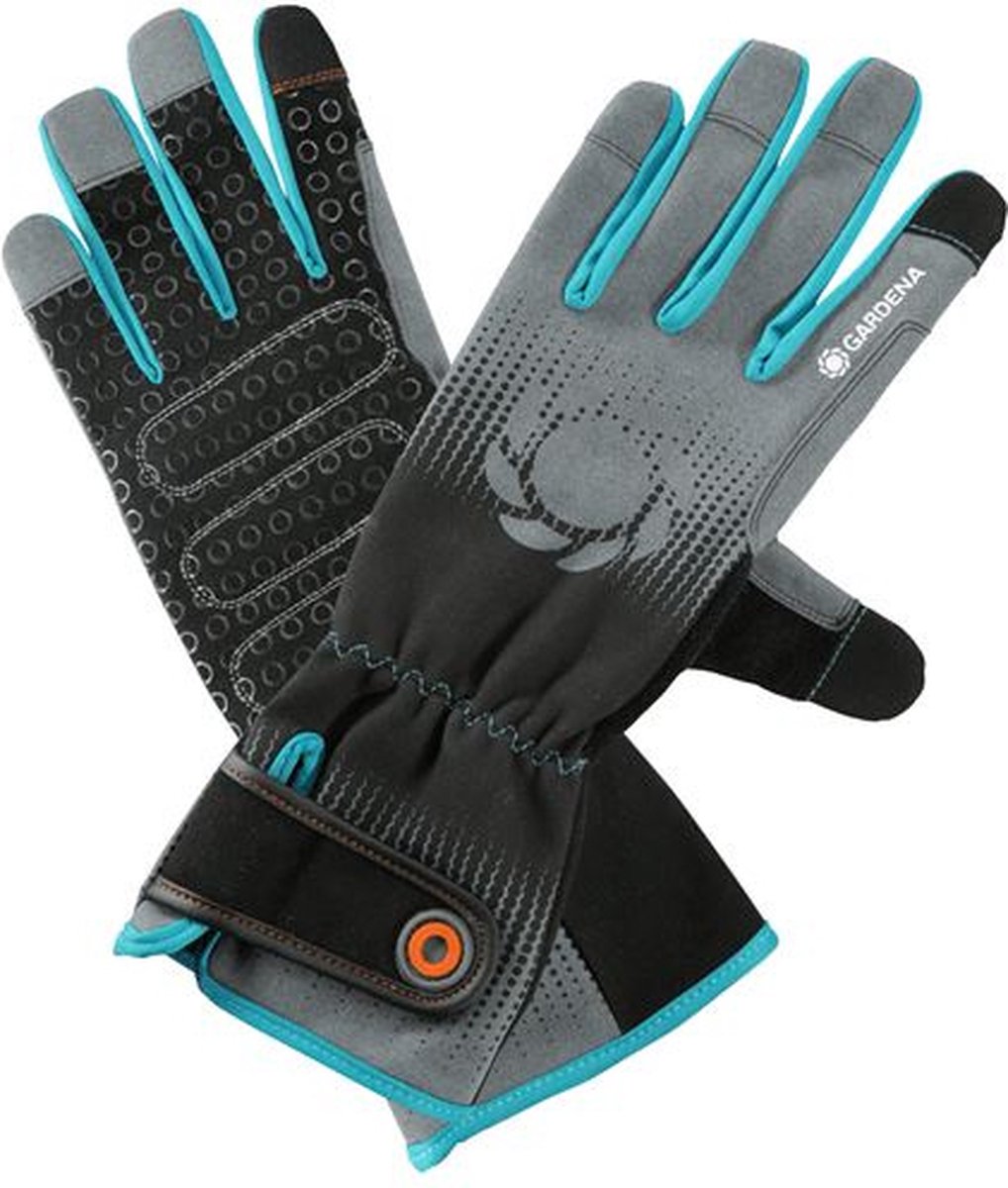 Gardena gants de jardin polyester nylon noir gris taille l