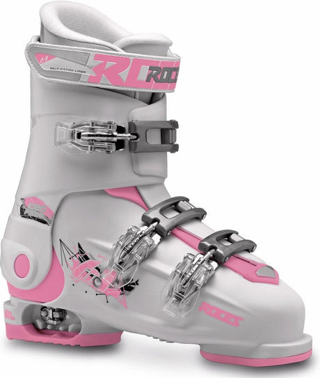 Roces - idea free - chaussures de ski - enfants - 22,5-25,5 (36-40) - blanc - rose