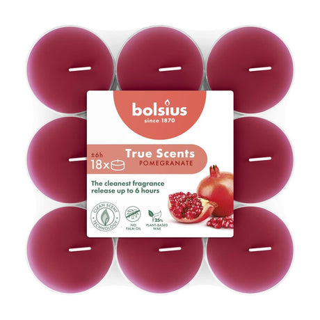 Bougies chauffe-plat parfumées Bolsius 18pcs grenade