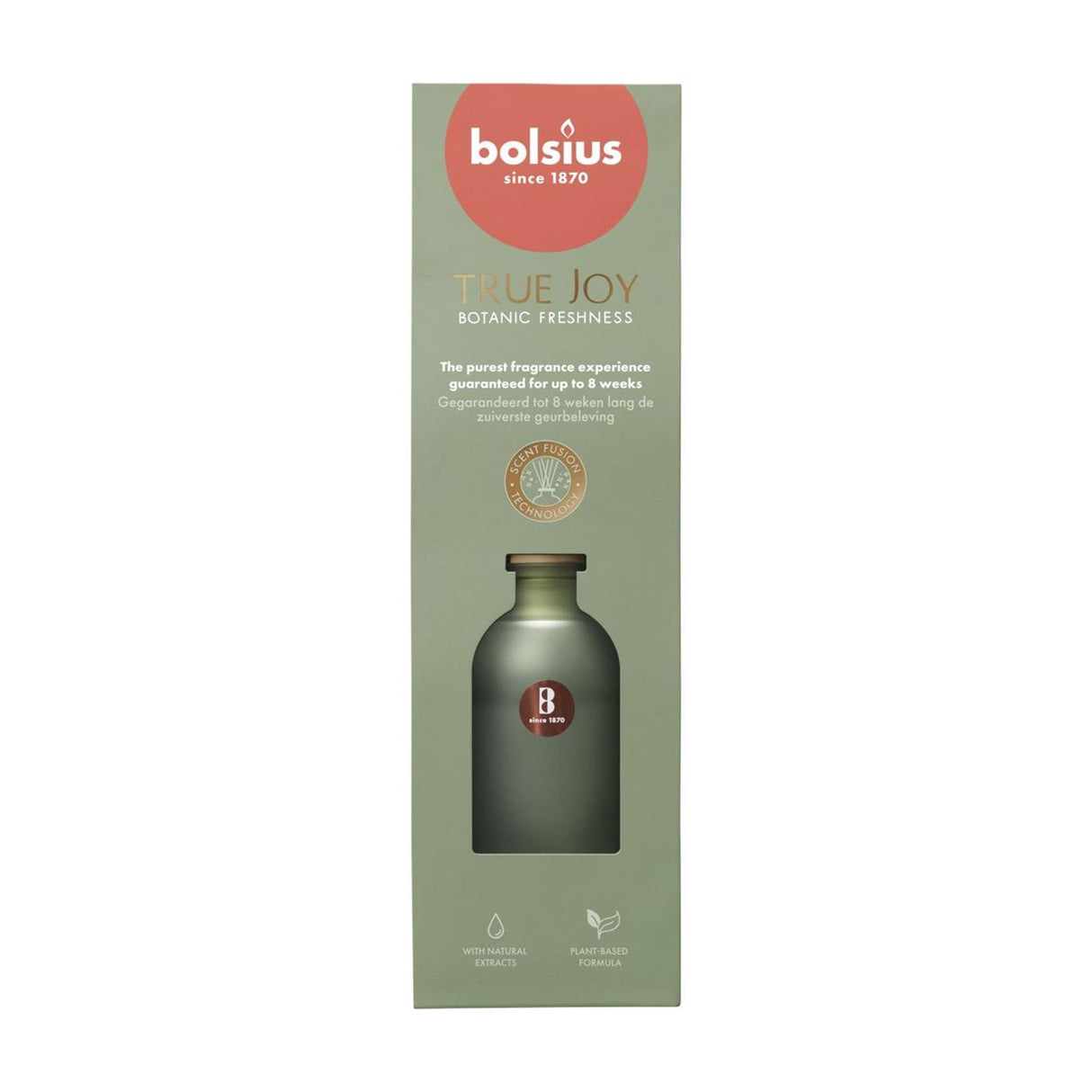 Diffuseur d'arômes Bolsius 80 ml vraie joie fraîcheur botanique | 2 pièces