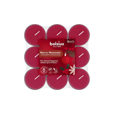 Bolsius bougie chauffe-plat parfumée joyeux moments 18pcs