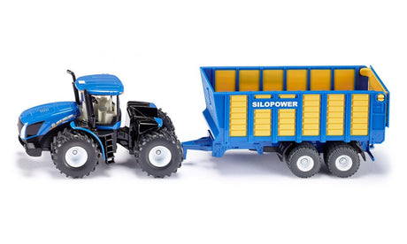 Siku 1947 New Holland avec wagon d'ensilage