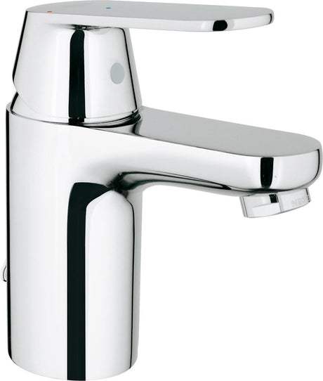 Robinet de lavabo Grohe eurosmart cosmopolitan - bec bas - chaîne extractible avec bouchon - chrome - économie d'eau