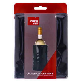 Vacuvin vacu vin active refroidisseur manchon de vin | refroidisseur à vin | noir