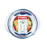 Plat de cuisson rond classique en Pyrex 2,1 l avec couvercle