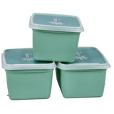 Dbp alaska boîtes de congélation rectangulaires 1l 3 pièces vert menthe