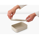Brabantia make take lunch box boîte à pain - moyen - plastique - beige tendre