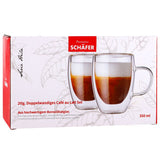 Mug Schäfer à double paroi 350 ml lot de 2 avec anse | 2 pièces