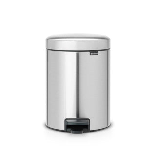 Brabantia poubelle à pédale newicon 5l acier mat
