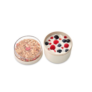 Brabantia make take yaourt pot à emporter - 500 ml - beige doux