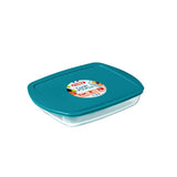 Pyrex - bol Cook Store rectangulaire avec couvercle 1,6 litre - verre - transparent