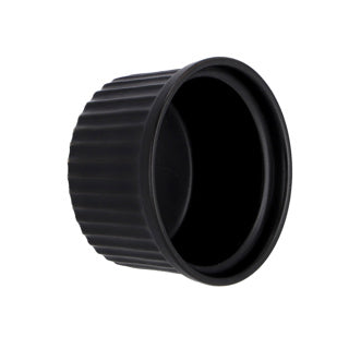 Plat à crème brûlée noir 9x5cm | 6 pièces