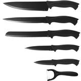 Ensemble de couteaux Michelino 6 pièces noir | 2 pièces