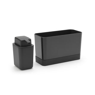 Organisateur de comptoir pour évier Brabantia - ensemble 2 pièces - gris foncé
