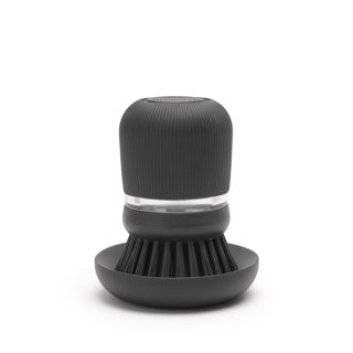 Brosse à vaisselle pour évier Brabantia - avec distributeur de savon - gris foncé