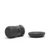 Brosse à vaisselle pour évier Brabantia - avec distributeur de savon - gris foncé