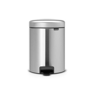 Poubelle Brabantia newicon - 5 litres - salle de bain - acier mat