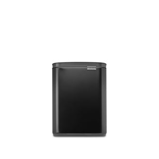 Poubelle Brabantia bo - 7 litres - salle de bain - noir mat