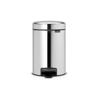 Poubelle Brabantia newicon - 3 litres - salle de bain - acier brillant