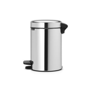 Poubelle Brabantia newicon - 3 litres - salle de bain - acier brillant