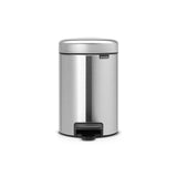 Poubelle Brabantia newicon - 3 litres - salle de bain - acier mat