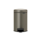 Brabantia poubelle à pédale newicon 3l platine