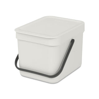 Brabantia sort go poubelle - 6 litres - gris clair