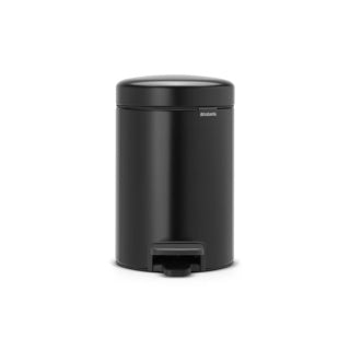 Brabantia newicon poubelle - 3 litres - salle de bain - noir mat