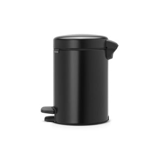 Brabantia newicon poubelle - 3 litres - salle de bain - noir mat