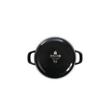 Poêle émaillée Bk Fortalit 28 cm 4l - poêle à induction - acier émaillé - passe au four jusqu'à 230 degrés - pas de revêtement antiadhésif - avec couvercle - noir bleu