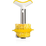 Vacuvin vacu vin coupe-ananas deluxe – éplucheur, évideur et coupe-ananas – acier inoxydable – avec coupe-coin