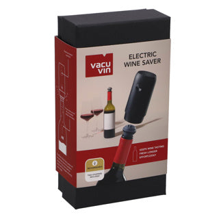 Vacuvin vacu vin économiseur de vin électrique – pompe à vide pour vin – comprenant 2 bouchons de vin – rechargeable via USB-C