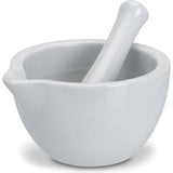 Excellent mortier d'articles ménagers en porcelaine blanche | 2 pièces