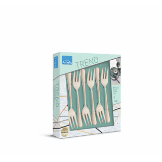 Amefa Austin champagne vintage - 6 fourchettes à gâteau